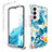 Coque Ultra Fine Transparente Souple Housse Etui 360 Degres Avant et Arriere pour Samsung Galaxy Quantum4 5G Bleu Ciel