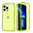 Coque Ultra Fine Transparente Souple Housse Etui 360 Degres Avant et Arriere YJ1 pour Apple iPhone 13 Pro Vert