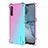 Coque Ultra Fine Transparente Souple Housse Etui Degrade G01 pour Oppo F15 Cyan