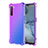 Coque Ultra Fine Transparente Souple Housse Etui Degrade G01 pour Oppo F15 Violet