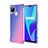 Coque Ultra Fine Transparente Souple Housse Etui Degrade pour Realme 7i RMX2193 Bleu