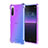 Coque Ultra Fine Transparente Souple Housse Etui Degrade pour Sony Xperia 10 III SOG04 Bleu