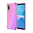 Coque Ultra Fine Transparente Souple Housse Etui Degrade pour Sony Xperia Ace II SO-41B Violet Clair