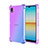 Coque Ultra Fine Transparente Souple Housse Etui Degrade pour Sony Xperia Ace III Bleu