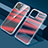 Coque Ultra Fine Transparente Souple Housse Etui Degrade QC1 pour Apple iPhone 14 Plus Rouge