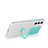 Coque Ultra Slim Silicone Souple Housse Etui Transparente avec Support Bague Anneau A01 pour Samsung Galaxy S21 5G Petit