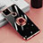 Coque Ultra Slim Silicone Souple Housse Etui Transparente avec Support Bague Anneau Aimante Magnetique AN1 pour Google Pixel 5a 5G Petit