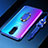 Coque Ultra Slim Silicone Souple Housse Etui Transparente avec Support Bague Anneau Aimante Magnetique C01 pour Oppo R17 Pro Bleu