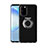 Coque Ultra Slim Silicone Souple Housse Etui Transparente avec Support Bague Anneau Aimante Magnetique C01 pour Samsung Galaxy S20 5G Noir