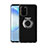 Coque Ultra Slim Silicone Souple Housse Etui Transparente avec Support Bague Anneau Aimante Magnetique C01 pour Samsung Galaxy S20 Plus 5G Noir