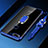 Coque Ultra Slim Silicone Souple Housse Etui Transparente avec Support Bague Anneau Aimante Magnetique S01 pour Huawei Enjoy 8e Bleu
