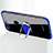 Coque Ultra Slim Silicone Souple Housse Etui Transparente avec Support Bague Anneau Aimante Magnetique S01 pour Huawei Enjoy 8e Petit