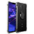 Coque Ultra Slim Silicone Souple Housse Etui Transparente avec Support Bague Anneau Aimante S01 pour Huawei Mate 20 Lite Noir