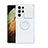 Coque Ultra Slim Silicone Souple Housse Etui Transparente avec Support Bague Anneau S02 pour Samsung Galaxy S21 Ultra 5G Blanc