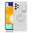 Coque Ultra Slim Silicone Souple Housse Etui Transparente avec Support S01 pour Samsung Galaxy A52s 5G Blanc