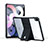 Coque Ultra Slim Silicone Souple Housse Etui Transparente avec Support S02 pour Apple iPad Air 5 10.9 (2022) Noir