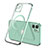 Coque Ultra Slim Silicone Souple Transparente avec Mag-Safe Magnetic Magnetique M01 pour Apple iPhone 12 Mini Pastel Vert