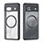 Coque Ultra Slim Silicone Souple Transparente avec Mag-Safe Magnetic Magnetique pour Google Pixel 7a 5G Noir