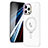 Coque Ultra Slim Silicone Souple Transparente avec Mag-Safe Magnetic Magnetique SD1 pour Apple iPhone 12 Pro Max Argent