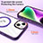 Coque Ultra Slim Silicone Souple Transparente avec Mag-Safe Magnetic Magnetique SD1 pour Apple iPhone 13 Petit