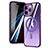 Coque Ultra Slim Silicone Souple Transparente avec Mag-Safe Magnetic Magnetique SD1 pour Apple iPhone 14 Pro Max Violet