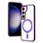 Coque Ultra Slim Silicone Souple Transparente avec Mag-Safe Magnetic Magnetique SD1 pour Samsung Galaxy S21 Plus 5G Violet