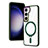 Coque Ultra Slim Silicone Souple Transparente avec Mag-Safe Magnetic Magnetique SD1 pour Samsung Galaxy S22 5G Vert