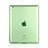 Coque Ultra Slim Silicone Souple Transparente pour Apple iPad 3 Vert