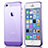 Coque Ultra Slim Silicone Souple Transparente pour Apple iPhone 5 Violet