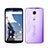 Coque Ultra Slim TPU Souple Transparente pour Google Nexus 6 Violet