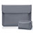 Double Pochette Housse Cuir L01 pour Samsung Galaxy Book S 13.3 SM-W767 Gris