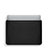 Double Pochette Housse Cuir L02 pour Apple MacBook Air 13 pouces (2020) Noir