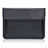 Double Pochette Housse Cuir L02 pour Huawei Honor MagicBook 15 Noir