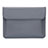 Double Pochette Housse Cuir L02 pour Huawei Honor MagicBook Pro (2020) 16.1 Gris