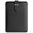 Double Pochette Housse Cuir L04 pour Apple MacBook Pro 15 pouces Retina Noir