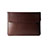 Double Pochette Housse Cuir L05 pour Apple MacBook Pro 15 pouces Retina Marron