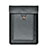 Double Pochette Housse Cuir L09 pour Apple MacBook Air 13 pouces (2020) Noir