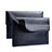 Double Pochette Housse Cuir L11 pour Apple MacBook 12 pouces Bleu