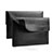 Double Pochette Housse Cuir L11 pour Apple MacBook 12 pouces Noir