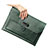 Double Pochette Housse Cuir L12 pour Apple MacBook 12 pouces Vert