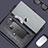 Double Pochette Housse Cuir L12 pour Apple MacBook Air 13 pouces Petit