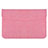 Double Pochette Housse Cuir L15 pour Apple MacBook 12 pouces Rose