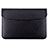 Double Pochette Housse Cuir L15 pour Apple MacBook Air 13.3 pouces (2018) Noir