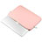 Double Pochette Housse Cuir L16 pour Apple MacBook Pro 15 pouces Retina Rose
