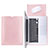 Double Pochette Housse Cuir L17 pour Apple MacBook 12 pouces Rose