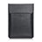 Double Pochette Housse Cuir L21 pour Apple MacBook 12 pouces Noir