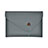 Double Pochette Housse Cuir L22 pour Apple MacBook 12 pouces Gris