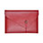 Double Pochette Housse Cuir L22 pour Apple MacBook Air 13 pouces (2020) Rouge