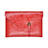 Double Pochette Housse Cuir L23 pour Apple MacBook 12 pouces Rouge