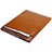 Double Pochette Housse Cuir pour Huawei Honor MagicBook 14 Orange